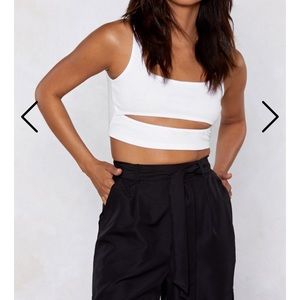 Cut Out Crop Top